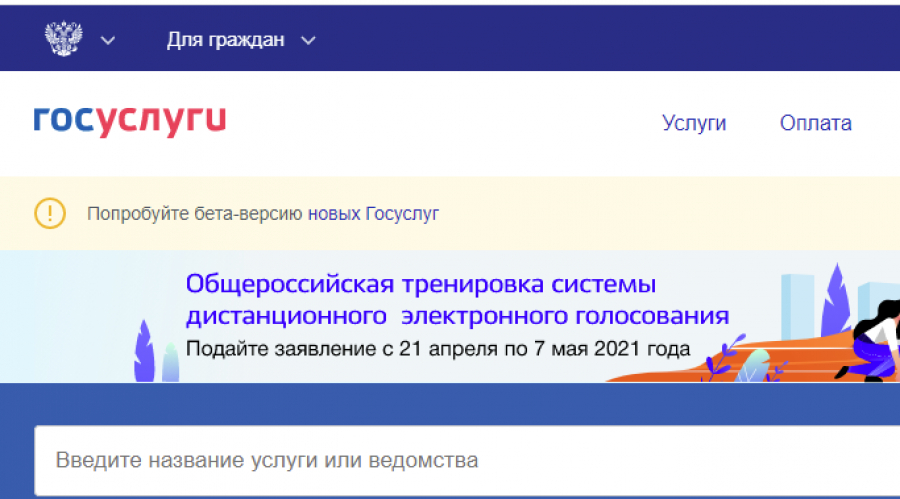 Общероссийская тренировка голосования. Общероссийская тренировка госуслуги.